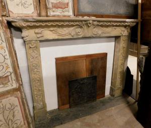 chp091 stone fireplace, 19th century, dimensions: 178 cm (width) x 138 cm (height)